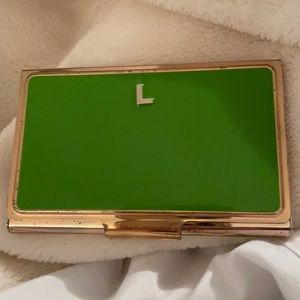 COPY - Kate Spade Monogrammed “L” business case used